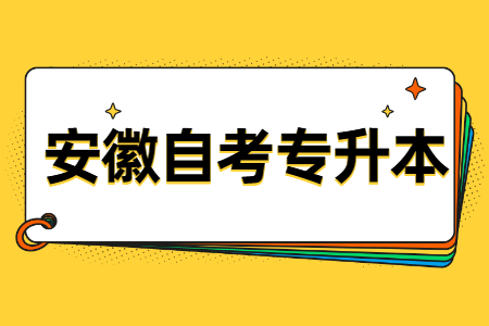 安徽自考专升本考试时间